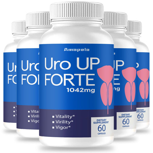 Amapola URO Up Forte bottle with capsules for daily convenience.