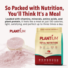 AMAXI Plantium 130-calorie serving aids a low-calorie meal replacement.