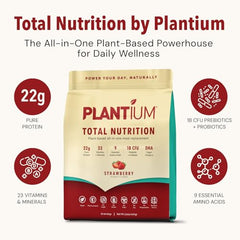 AMAXI Plantium protein 22g per serving highlights a high-protein shake option.