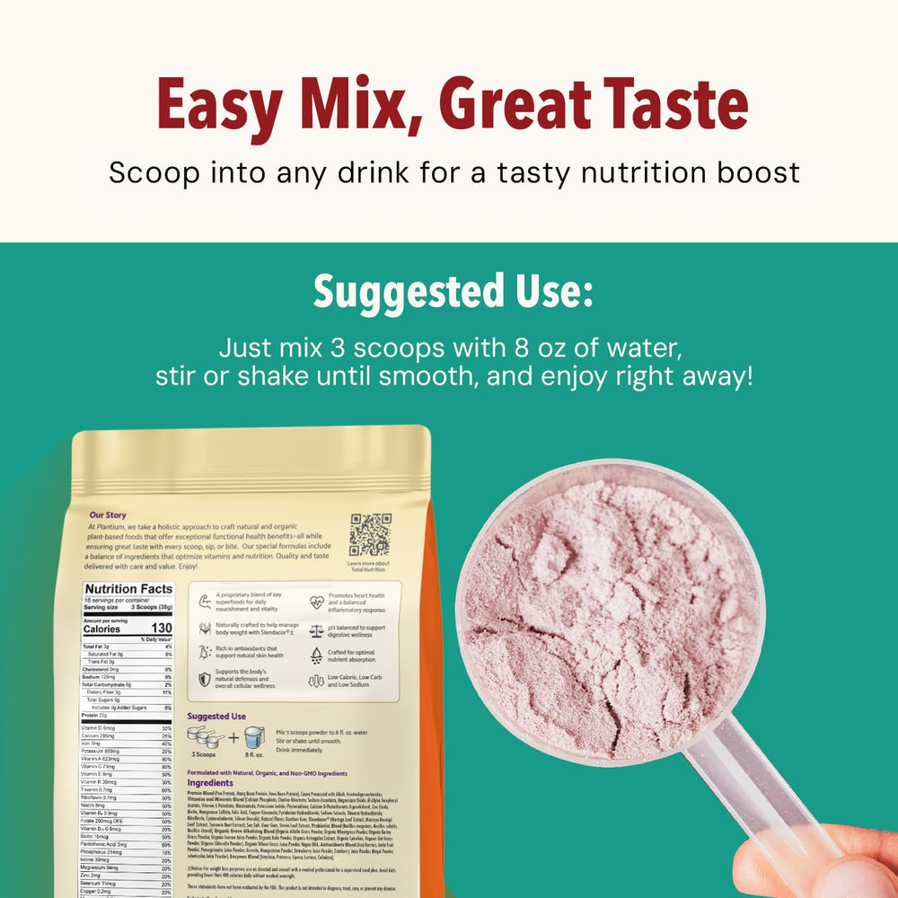 AMAXI Plantium dairy-free, gluten-free, soy-free formula for clean nutrition.