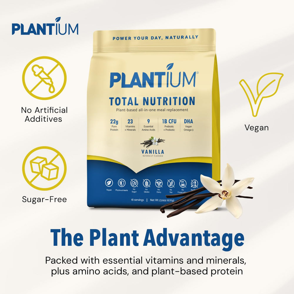 AMAXI Plantium digestive blend bottle emphasizing probiotics and enzymes for gut comfort
