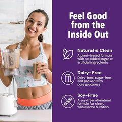AMAXI Plantium Total Nutrition powder pour, highlighting convenient, ready-to-mix nutrition at home.