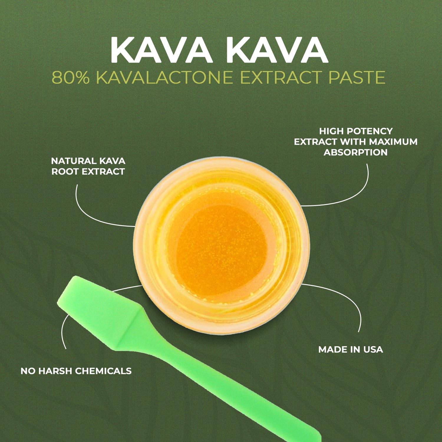 Amazing Botanicals Kava Kavalactone Paste texture closeup reveals smooth paste.