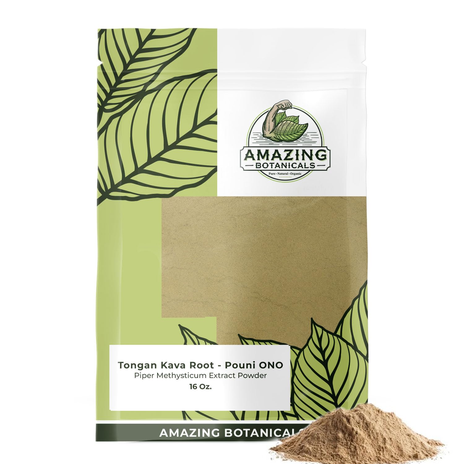 Amazing Botanicals Tongan Kava Root Pouni Ono powder promotes relaxed focus at social gatherings
