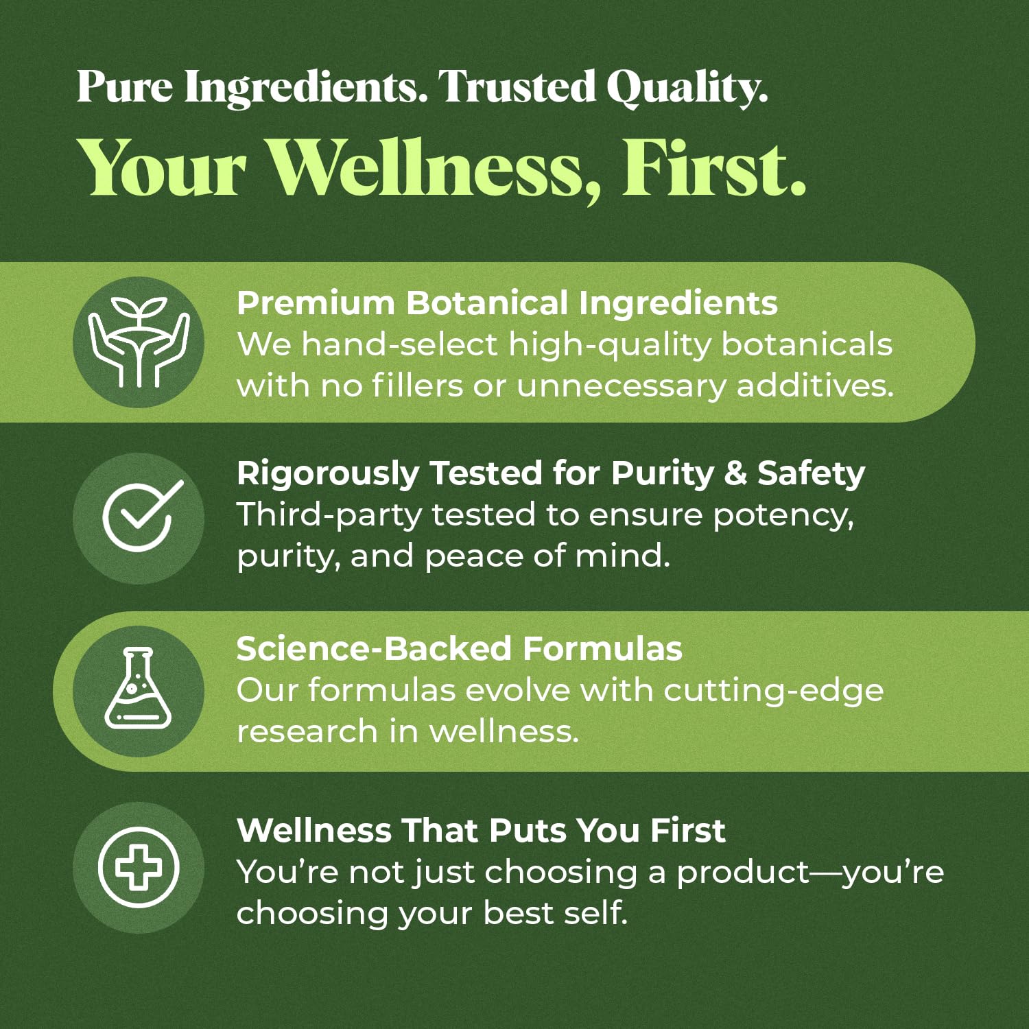 Amazing Botanicals vegan, plant-based formula suitable for vegans and vegetarians.