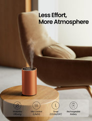 AMAZING FLOWER waterless diffuser cosmic orange side view, heat-free diffusion