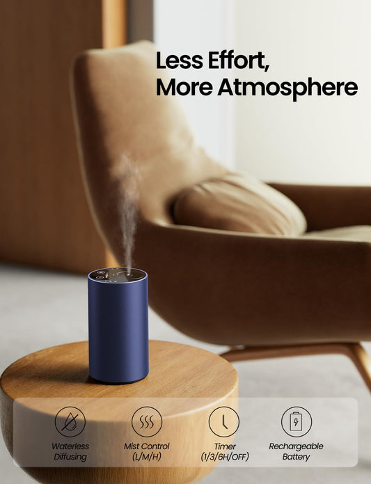 AMAZING FLOWER waterless diffuser cylindrical design ideal for living room or office