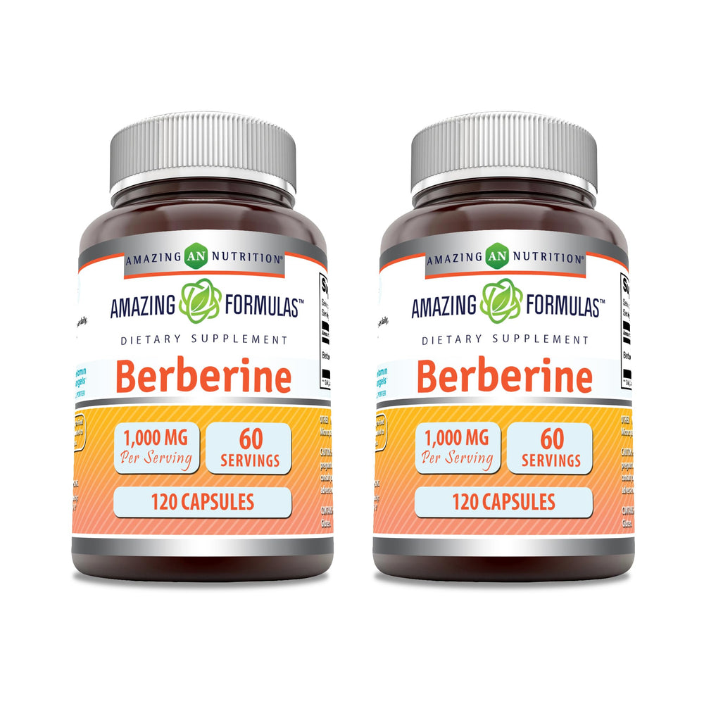 Amazing Formulas Berberine 1000mg bottle—may support healthy metabolism and lifestyle balance.