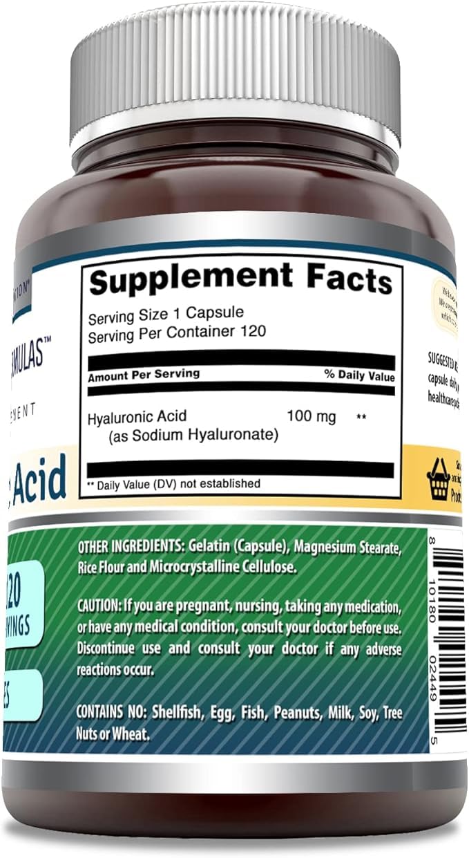 Amazing Nutrition hyaluronic acid bottle front for easy daily use.