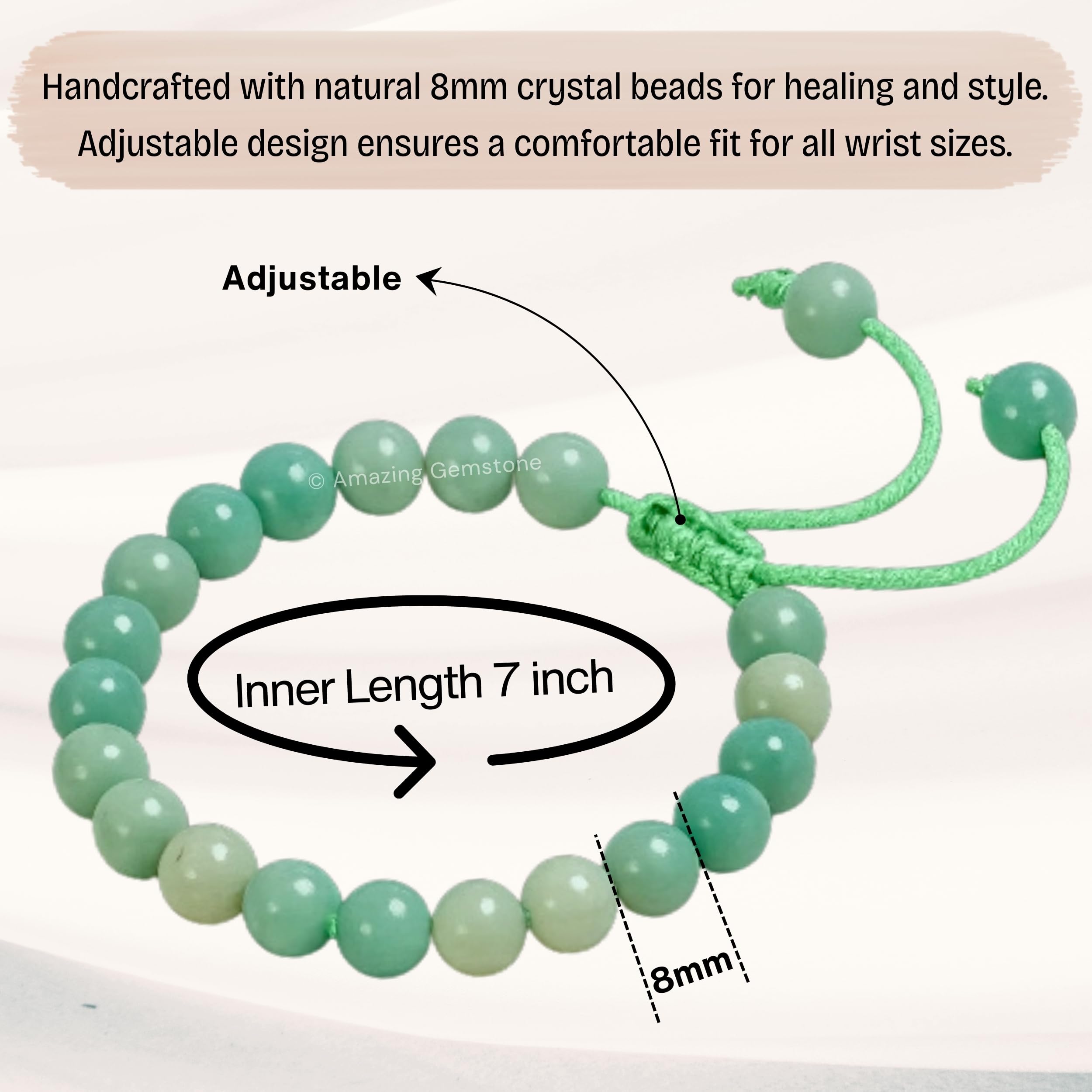 Amazing Gemstone Amazonite Bracelet gift-ready box emphasizes thoughtful present