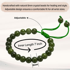 Amazing Gemstone Chrome Diopside Bracelet adjustable size for comfortable wear.