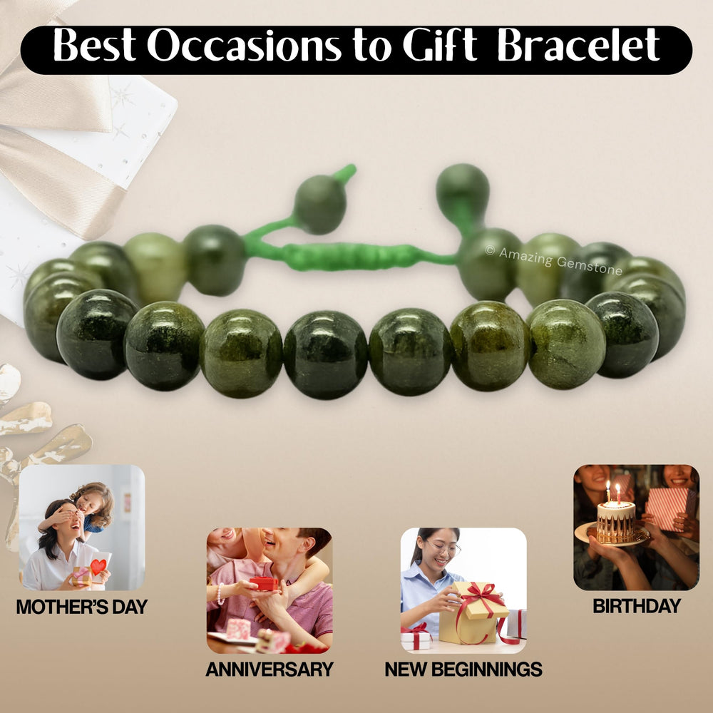Amazing Gemstone Chrome Diopside Bracelet unisex design suitable for any occasion.