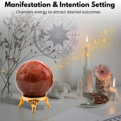 Amazing Gemstone decorative shelf display ball adds color and charm
