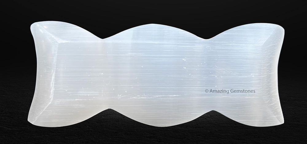 Amazing Gemstone energy-balancing selenite bowl supports crystal care and home ambiance
