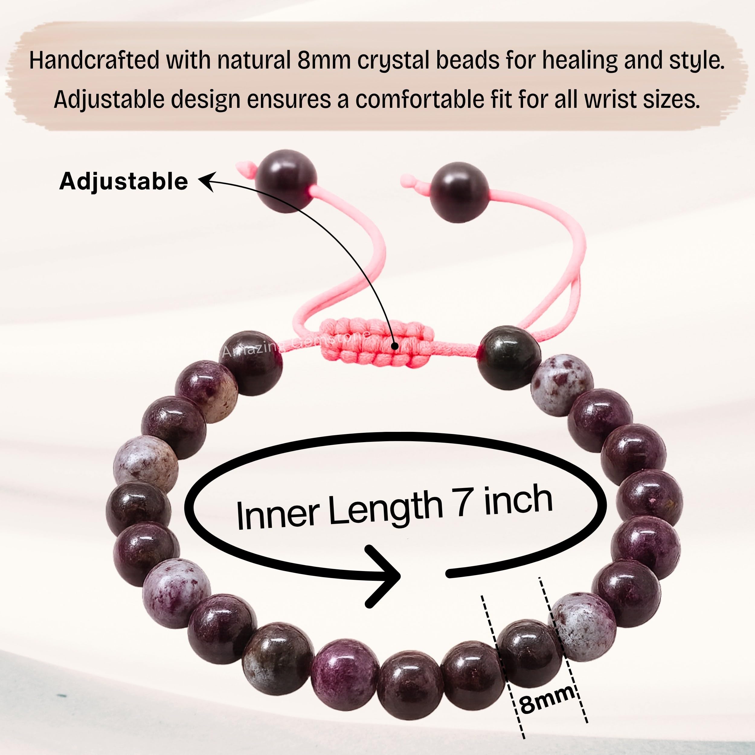 Amazing Gemstone Eudialyte beads close macro texture.