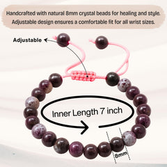 Amazing Gemstone Eudialyte beads close macro texture.