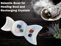 Amazing Gemstone gift selenite bowl ideal for meditation spaces and energy balance