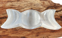 Amazing Gemstone hand-sorted selenite bowl offers authentic material and natural beauty