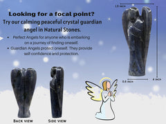 Amazing Gemstone Iolite Angel pocket guardian image for daily protection