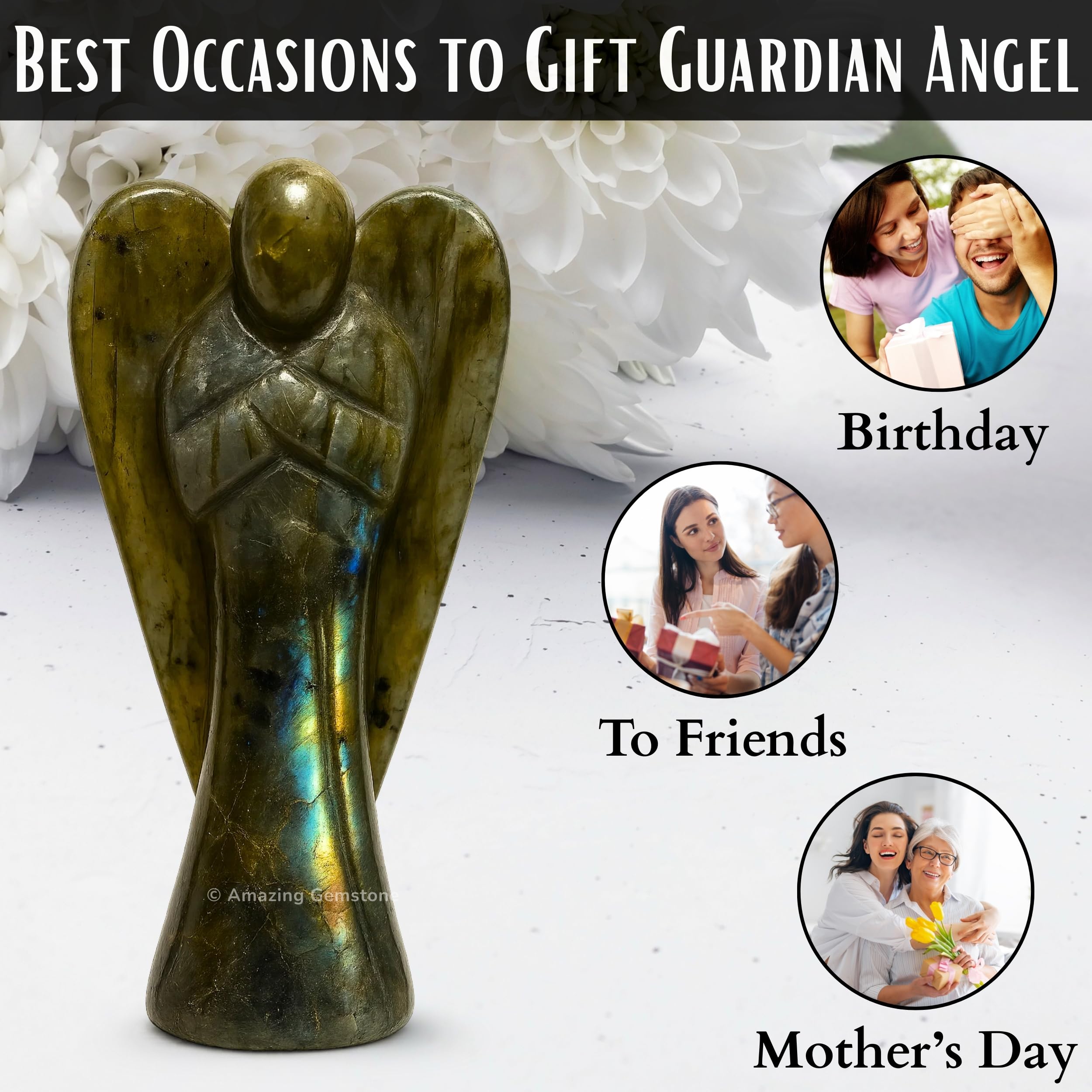 Amazing Gemstone Labradorite Angel ready for gifting on special occasions