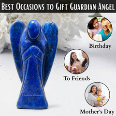 Amazing Gemstone Lapis Lazuli Angel certificate of authenticity included for added assurance.