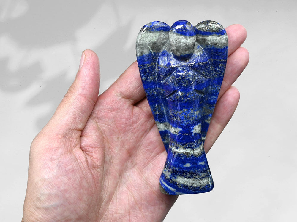 Amazing Gemstone Lapis Lazuli Angel pocket guardian design adds a gentle presence to daily routines.