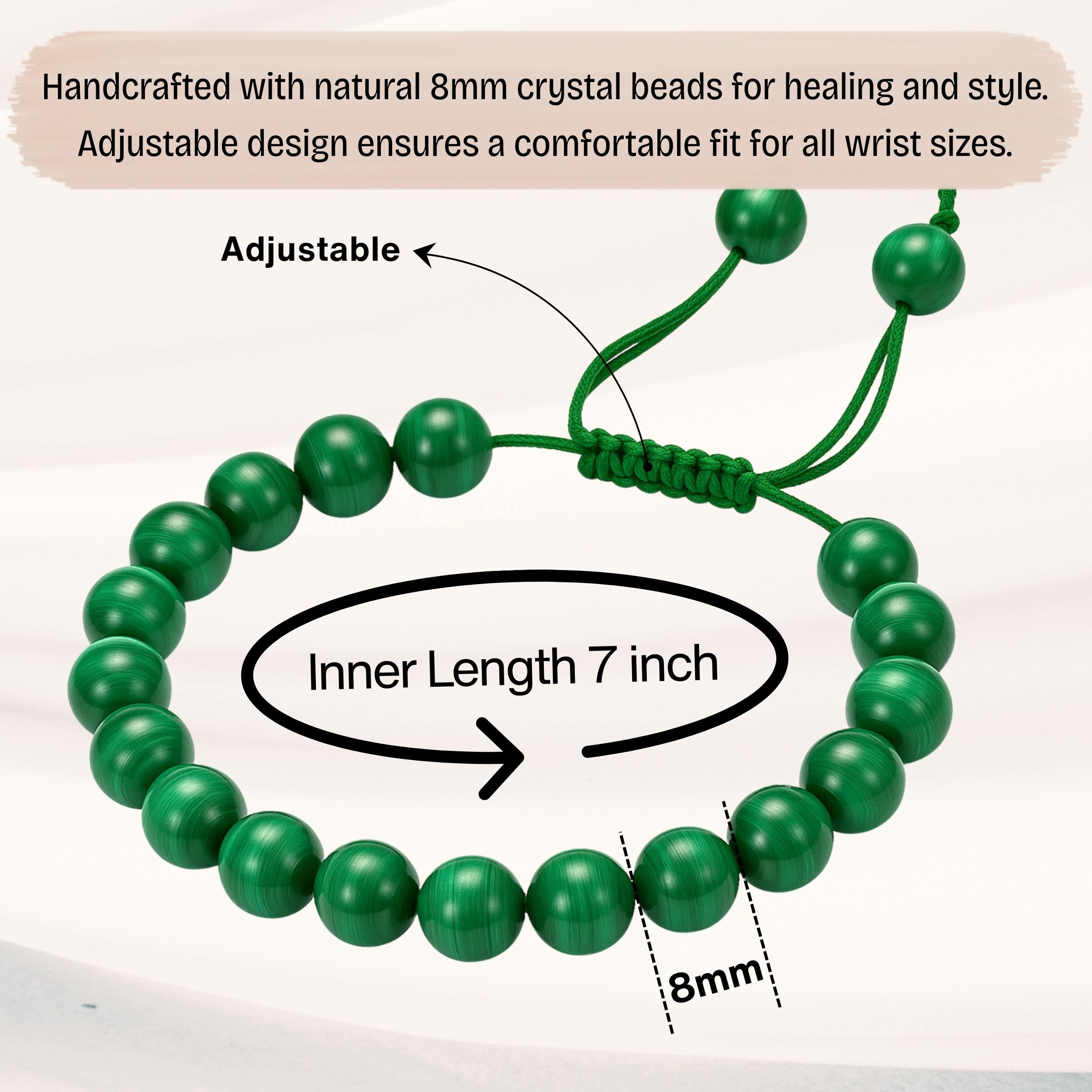 Amazing Gemstone Malachite Bracelet natural stone aesthetics for versatile outfits.