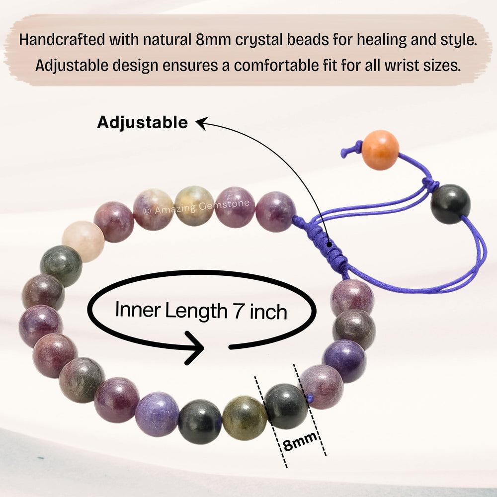 Amazing Gemstone bracelet worn by men or women, versatile style.