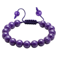 Amazing Gemstone Phosphodorite bracelet with 8mm beads, balanced energy close-up