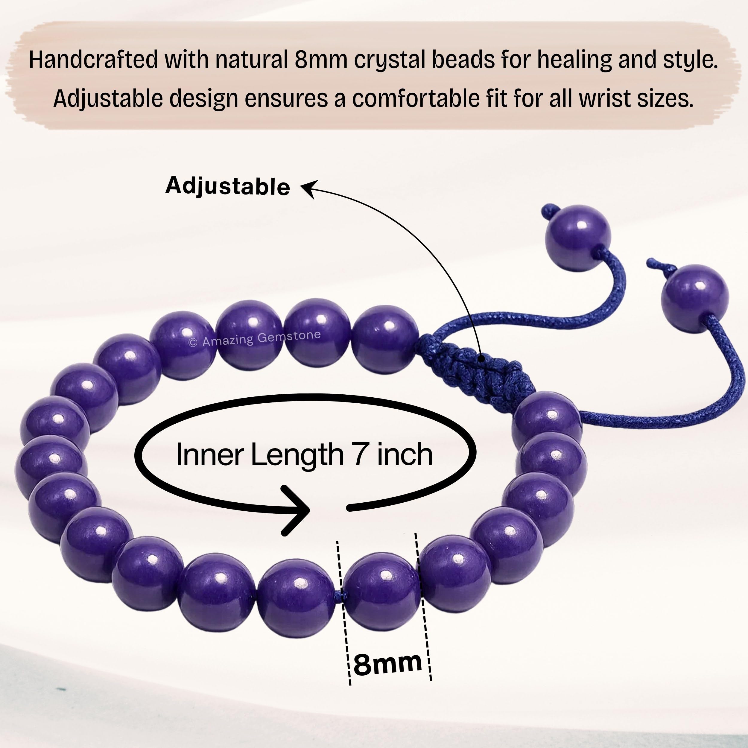 Certificate of authenticity for Amazing Gemstone Phosphodorite bracelet