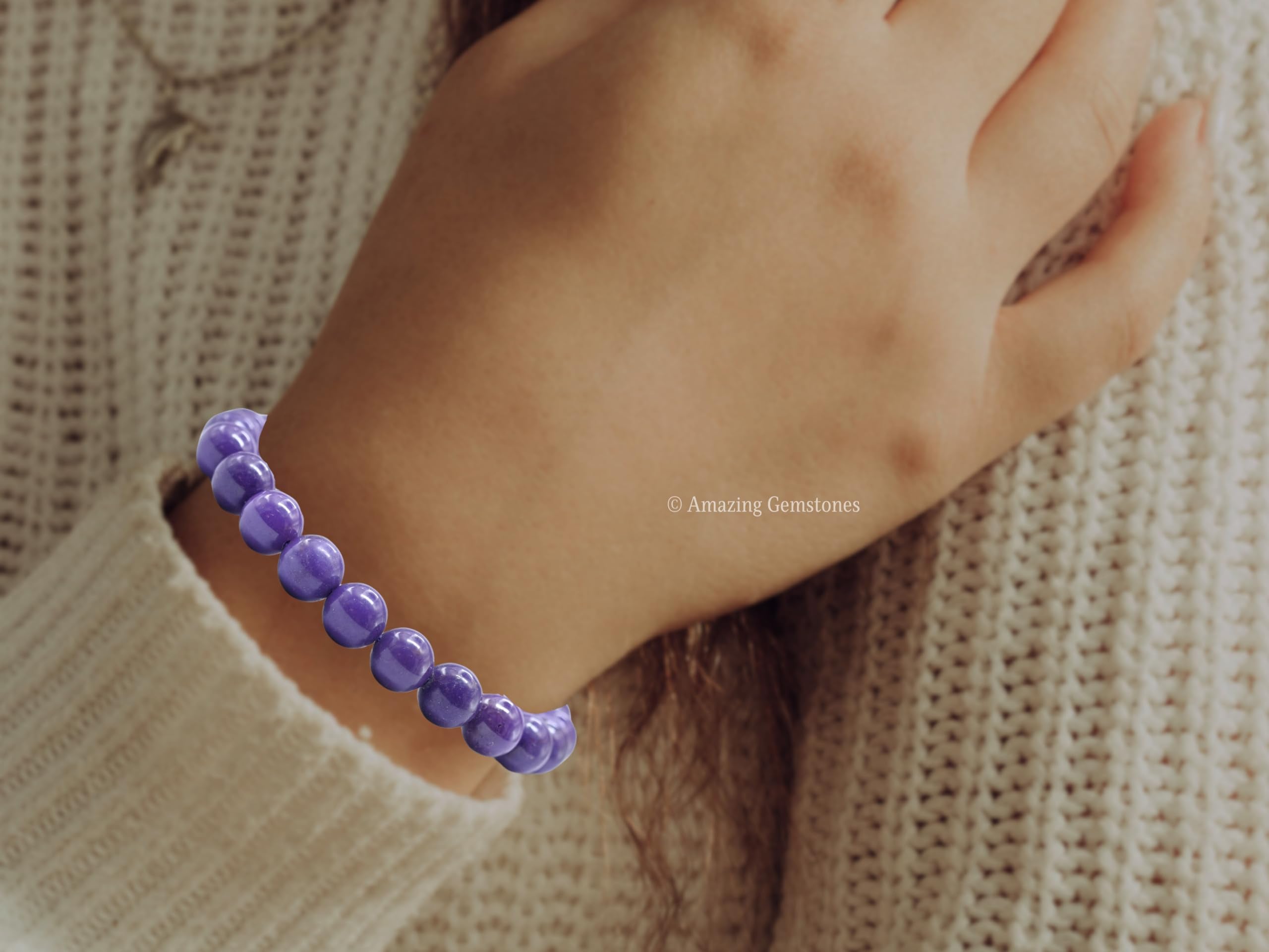 Unisex Amazing Gemstone Phosphodorite bracelet suitable for all genders