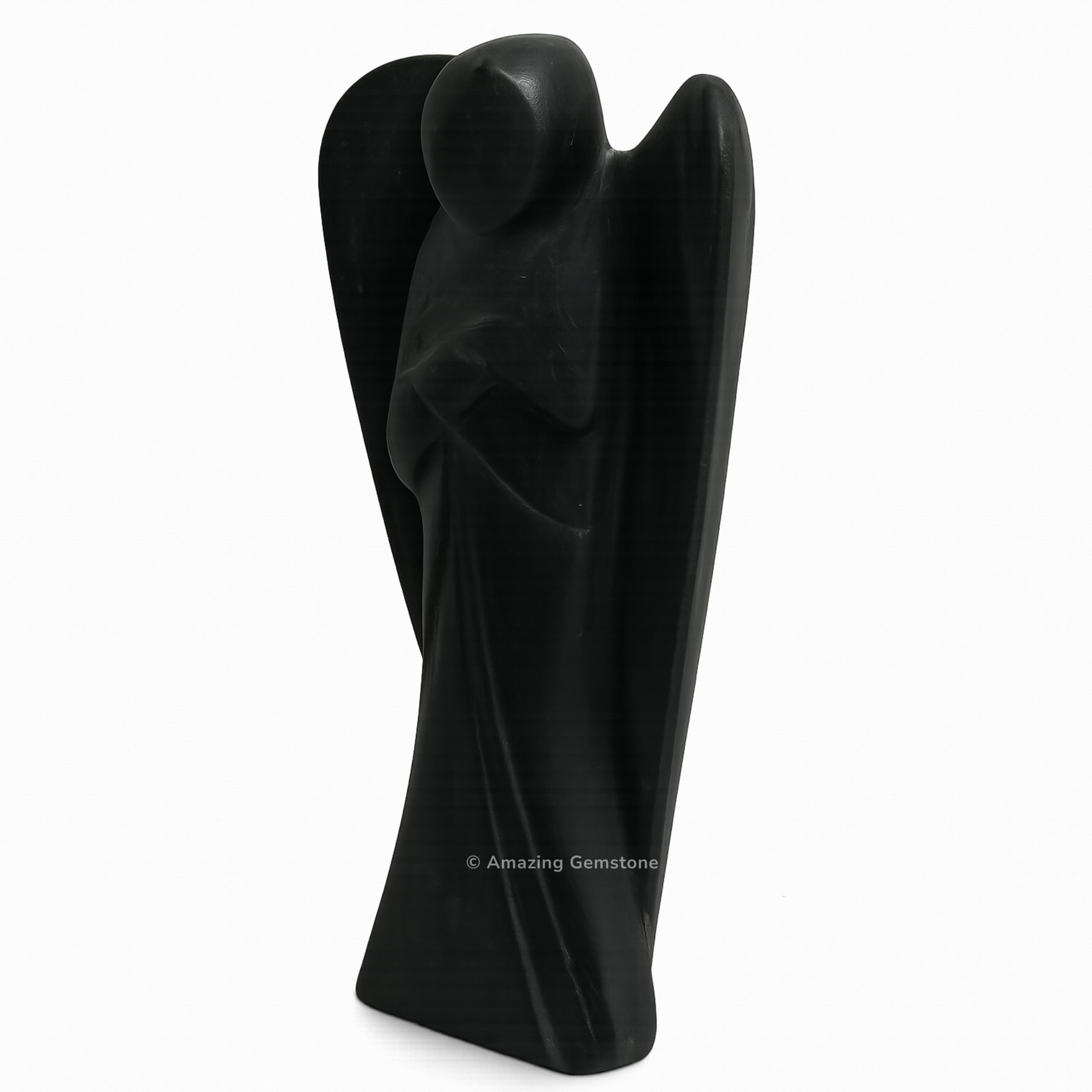 Amazing Gemstone Shungite Angel serves as a calm pocket guardian in daily life.