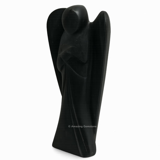 Amazing Gemstone Shungite Angel serves as a calm pocket guardian in daily life.