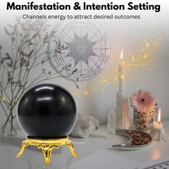 Packaging image of Amazing Gemstone shungite ball with protective wrap.