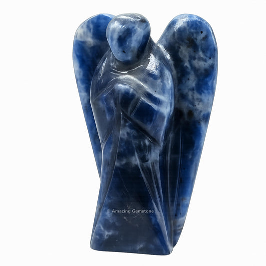 Amazing Gemstone sodalite pocket guardian angel, portable energy on the go.