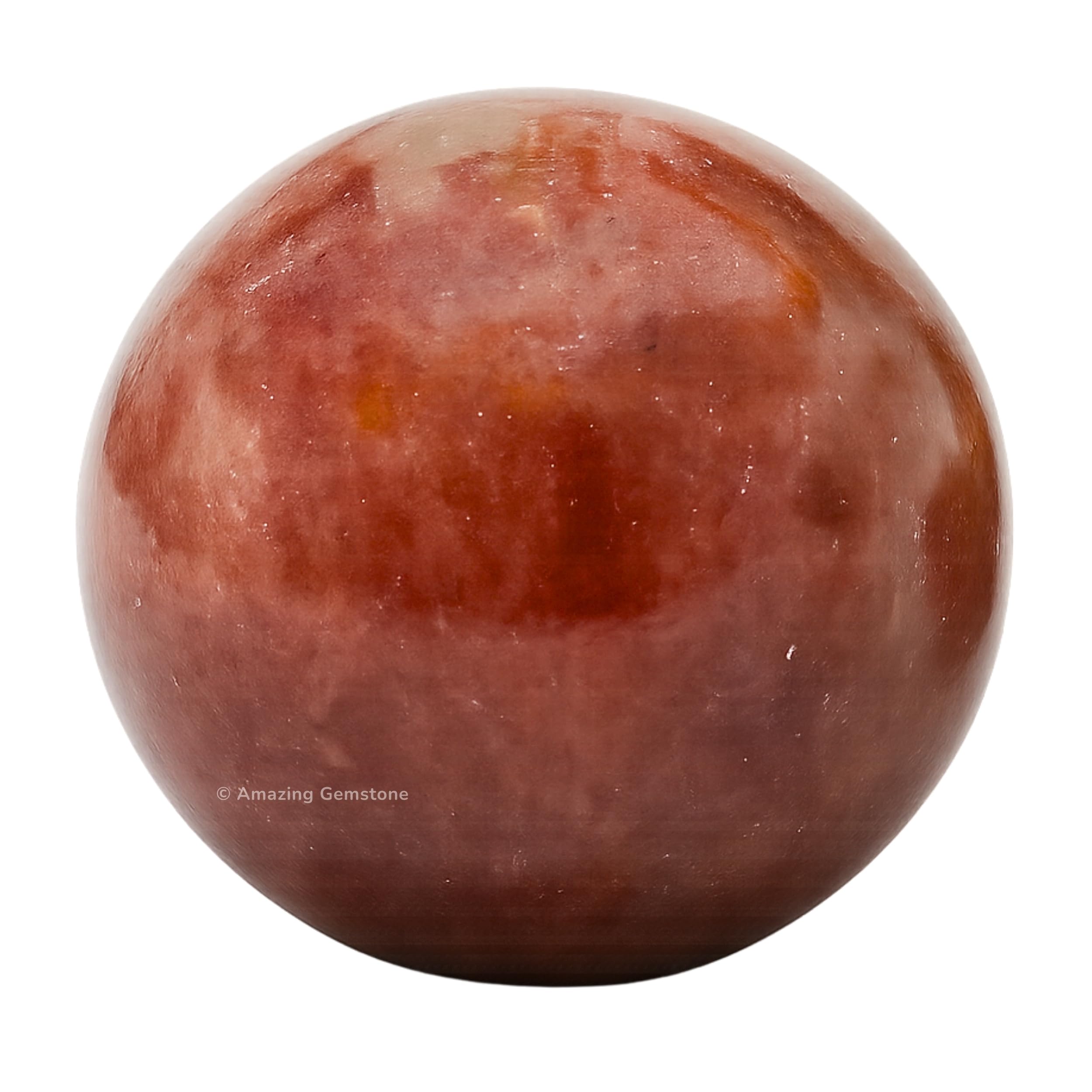 Amazing Gemstone close-up of strawberry quartz highlighting natural color and sparkle