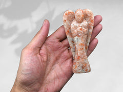 Amazing Gemstone Sunstone Angel gift-ready box makes a thoughtful present for occasions.