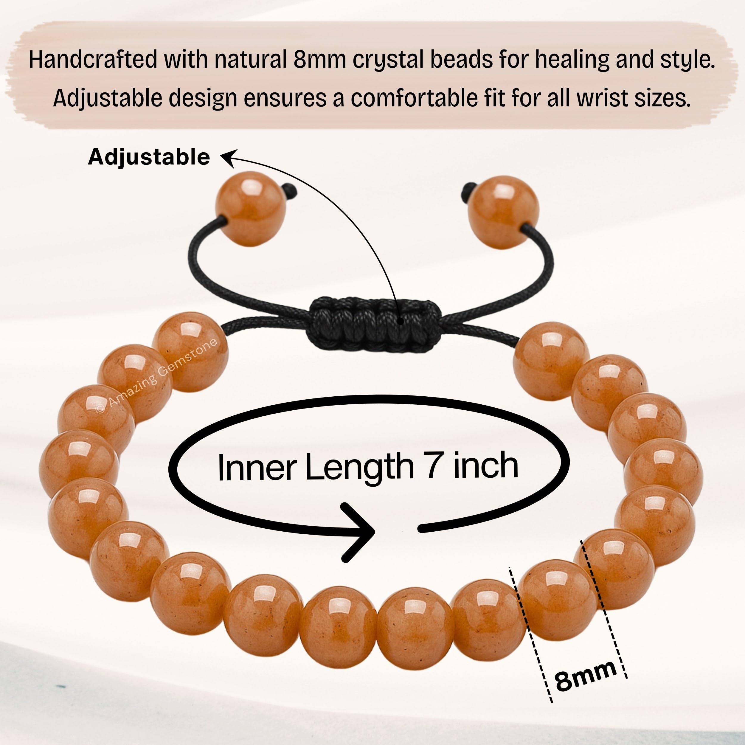 Amazing Gemstone Sunstone Bracelet authenticity certificate and verification