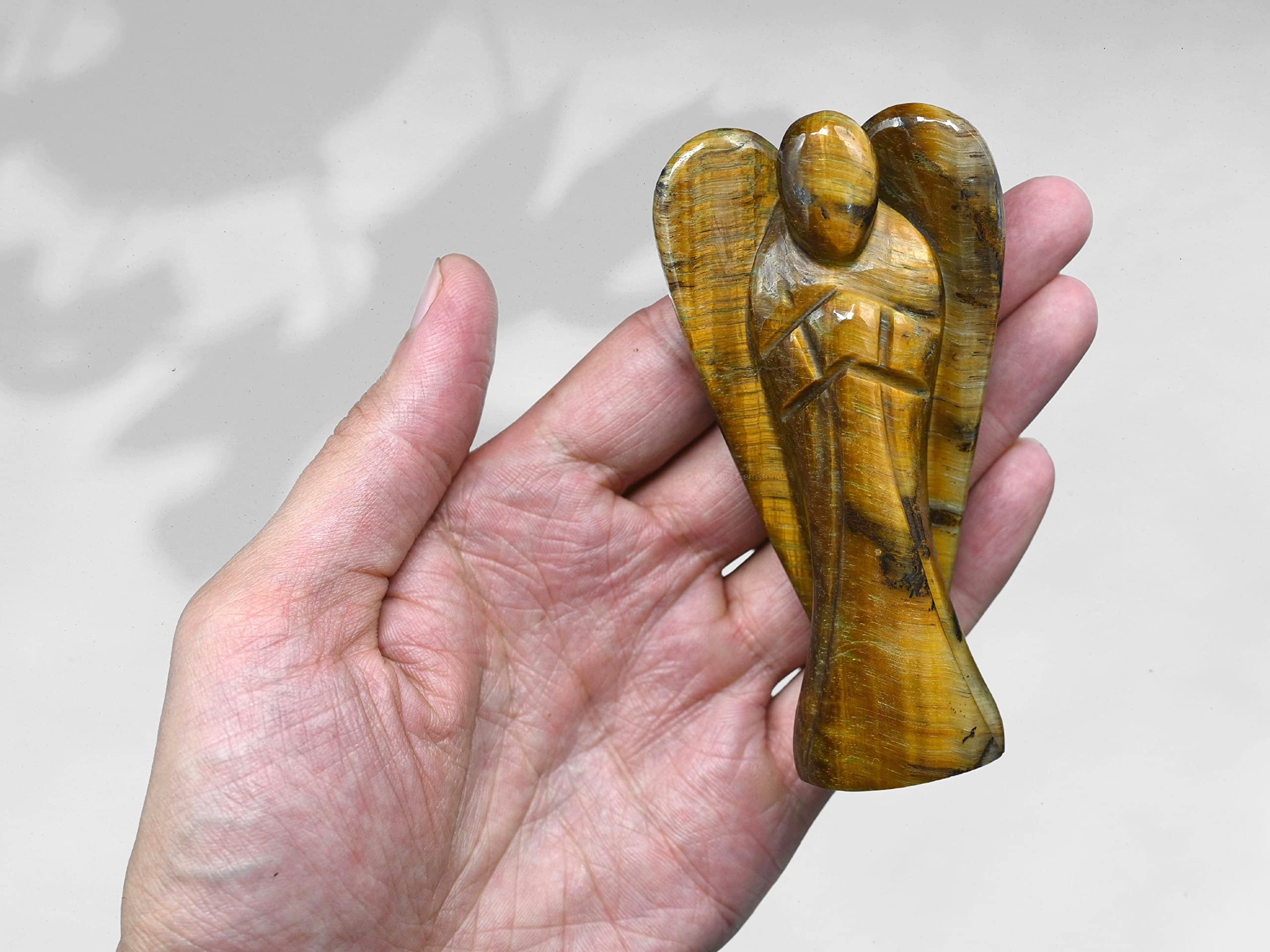 Amazing Gemstone Tiger Eye Angel gift-ready packaging for special occasions.