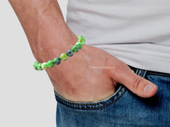 Amazing Gemstone Variscite bracelet gift idea for special occasions.