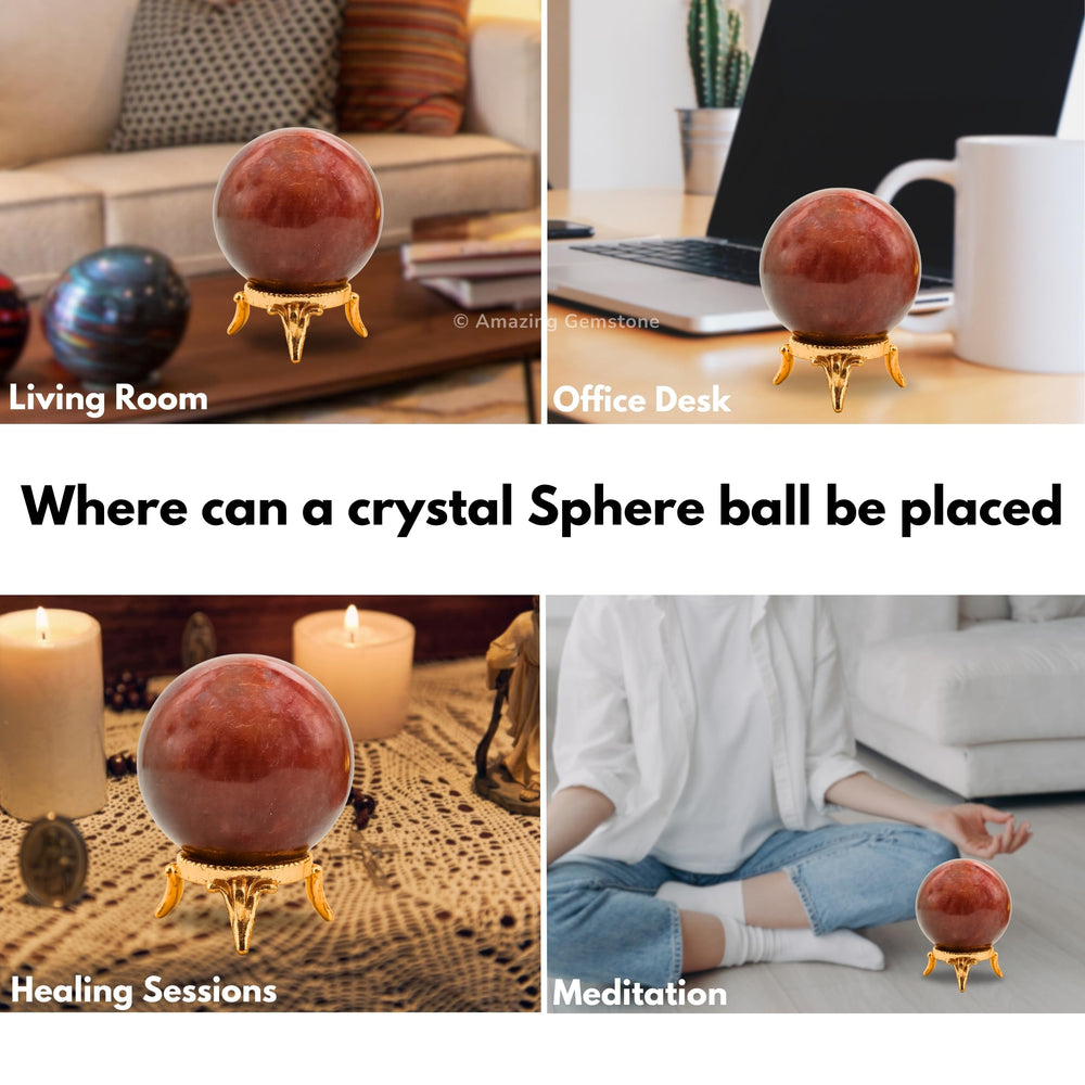 Amazing Gemstone witchcraft ball suggested for ritual ambiance and energy