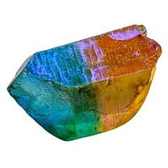 Amazing Gemstone yellow aqua aura quartz for meditation practice and mindful breathing