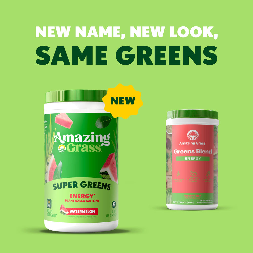 Amazing Grass Green Superfood Energy being stirred into water for energy.