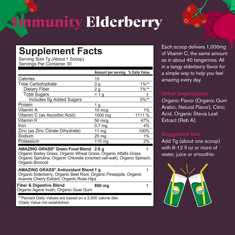 Amazing Grass Greens Blend bottle pour demonstrates quick, convenient daily nutrition.