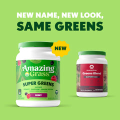 Amazing Grass Greens Blend scoop and measuring spoon for easy dosing
