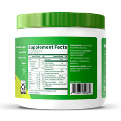 Amazing Grass Sweet Greens jar on the kitchen counter for everyday use
