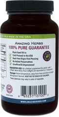 Cold-pressed extraction preserves nutrients in Amazing Herbs capsules.