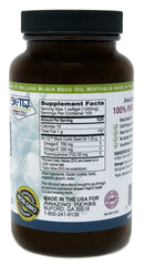 Amazing Herbs Omega-6 and Omega-9 rich seed oil visual emphasis.