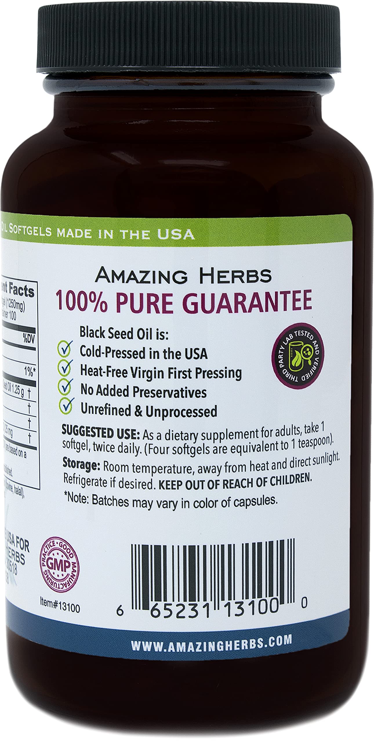 Amazing Herbs two bottles on shelf illustrating value pack