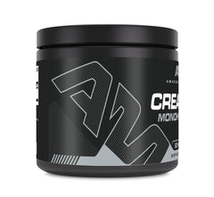 Amazing Muscle Creatine Micronized bottle back label with purity info